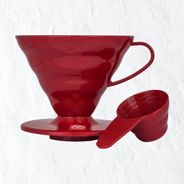 Hario V60-02 műanyag Dripper - vörös
