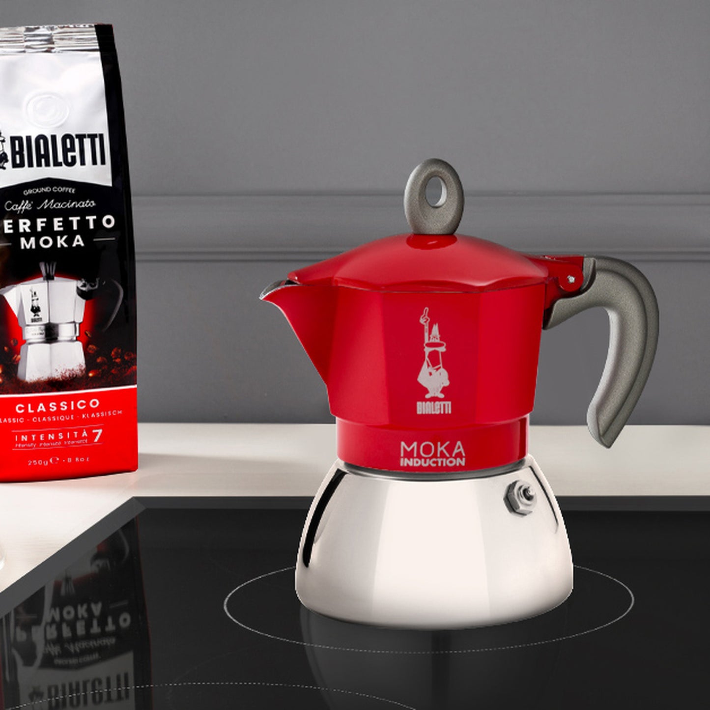 Bialetti Moka Induction - 2 person - red
