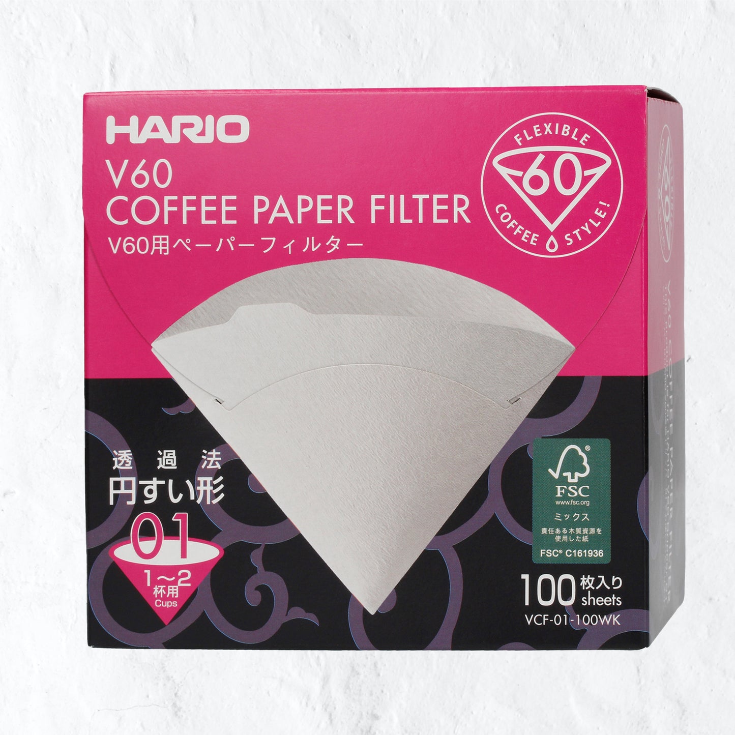 Hario paper filter - V60-01/100
